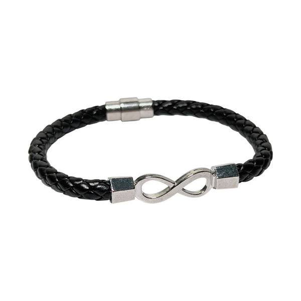 Infinity Loop Leather Bracelet