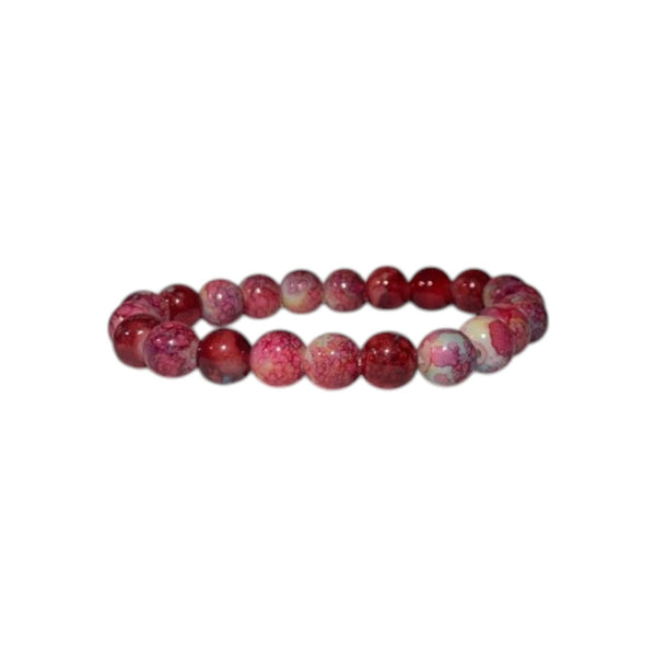 Red Stone Bead Bracelet